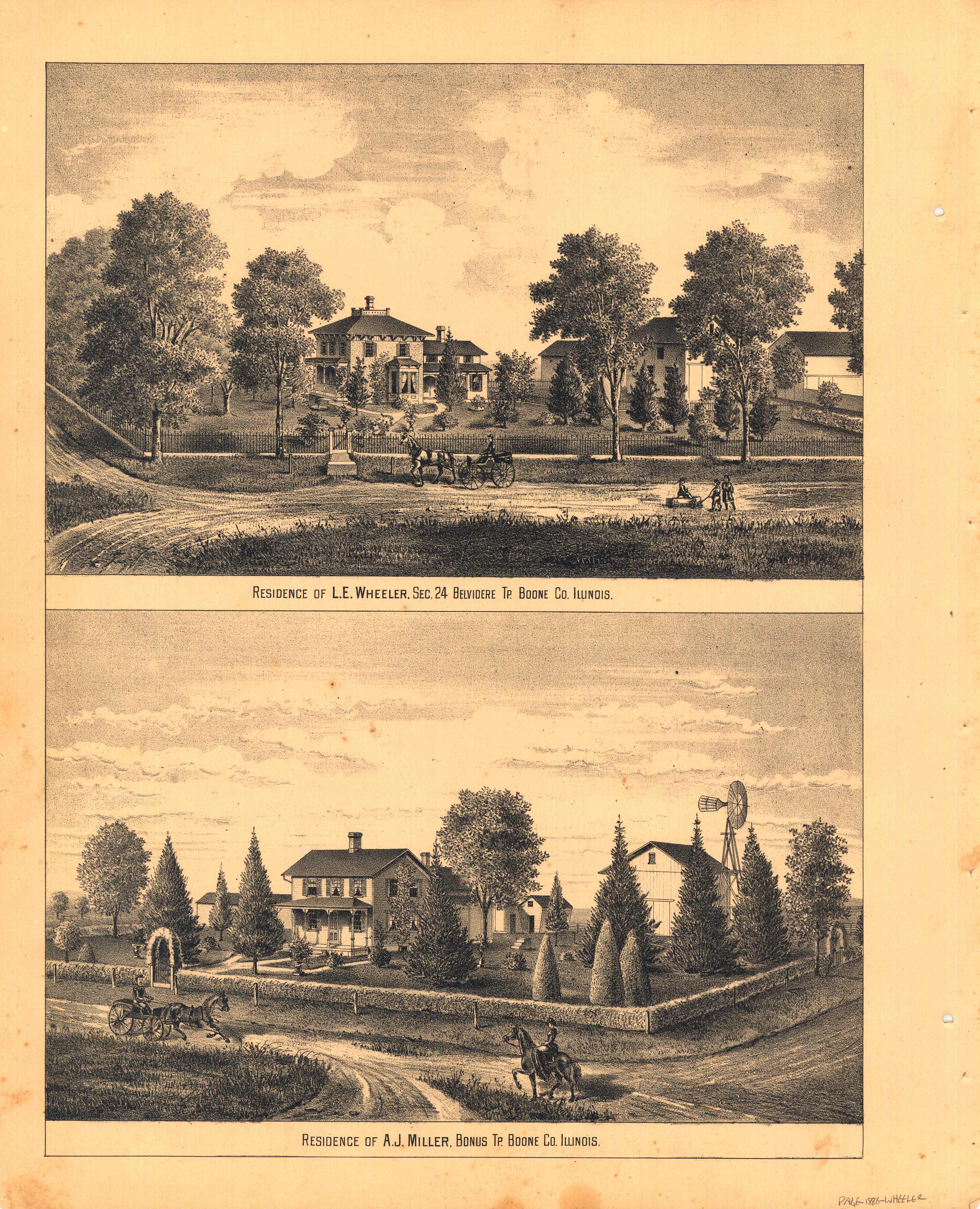 Residences of L.E. Wheeler (Belvidere Township Residences of L.E. Wheeler (Belvidere Township