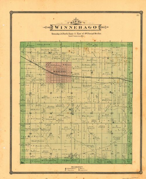 Map of Winnebago