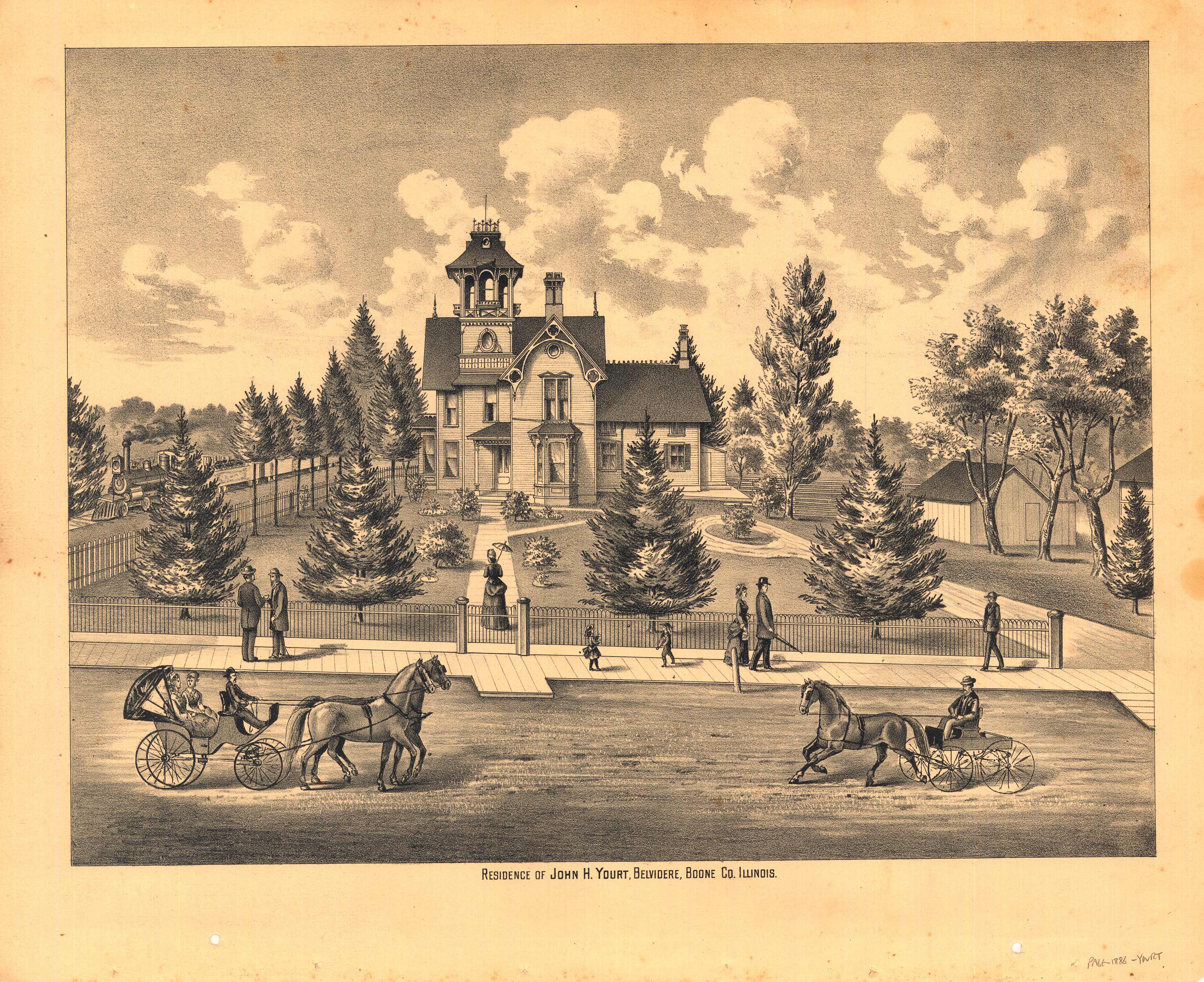 Residence of John H. Yourt (Belvidere Township Residence of John H. Yourt (Belvidere Township