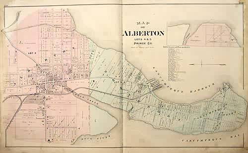 Map of Alberton Prince County