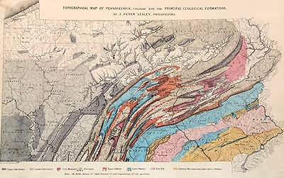 Topographical Map of Pennsylvania