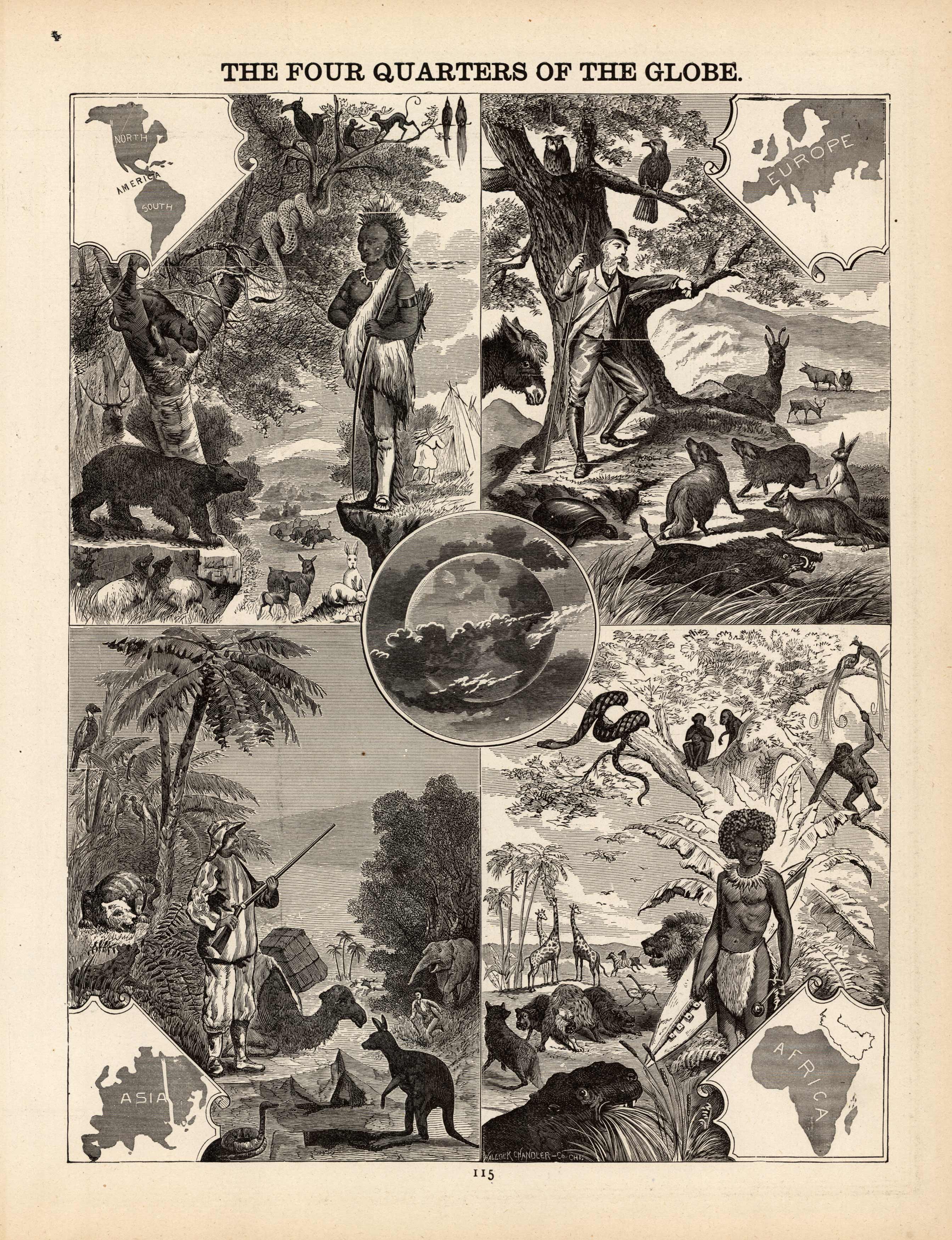 Pictures of The Four Quarters of the Globe