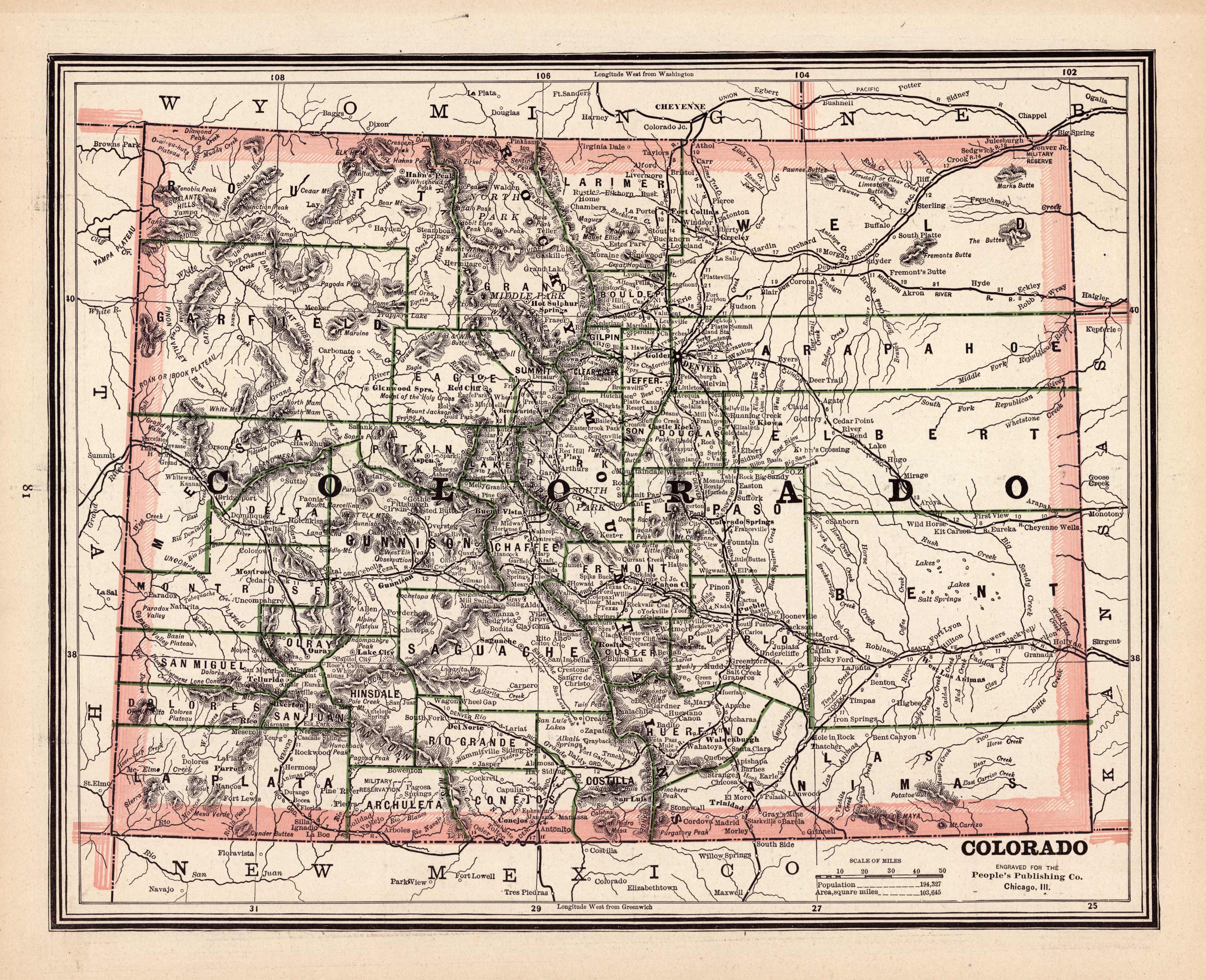 Map of Colorado