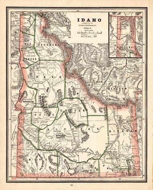 Map of Idaho