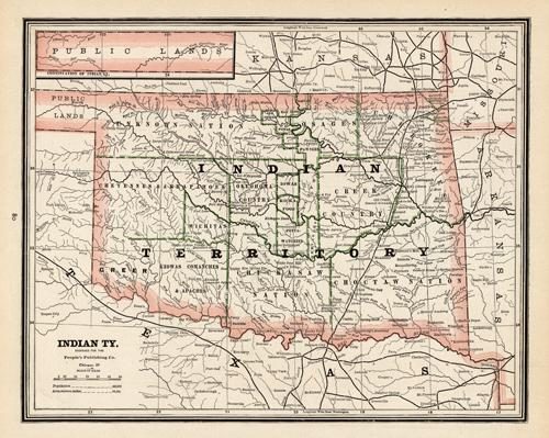 Map of Indian Territory