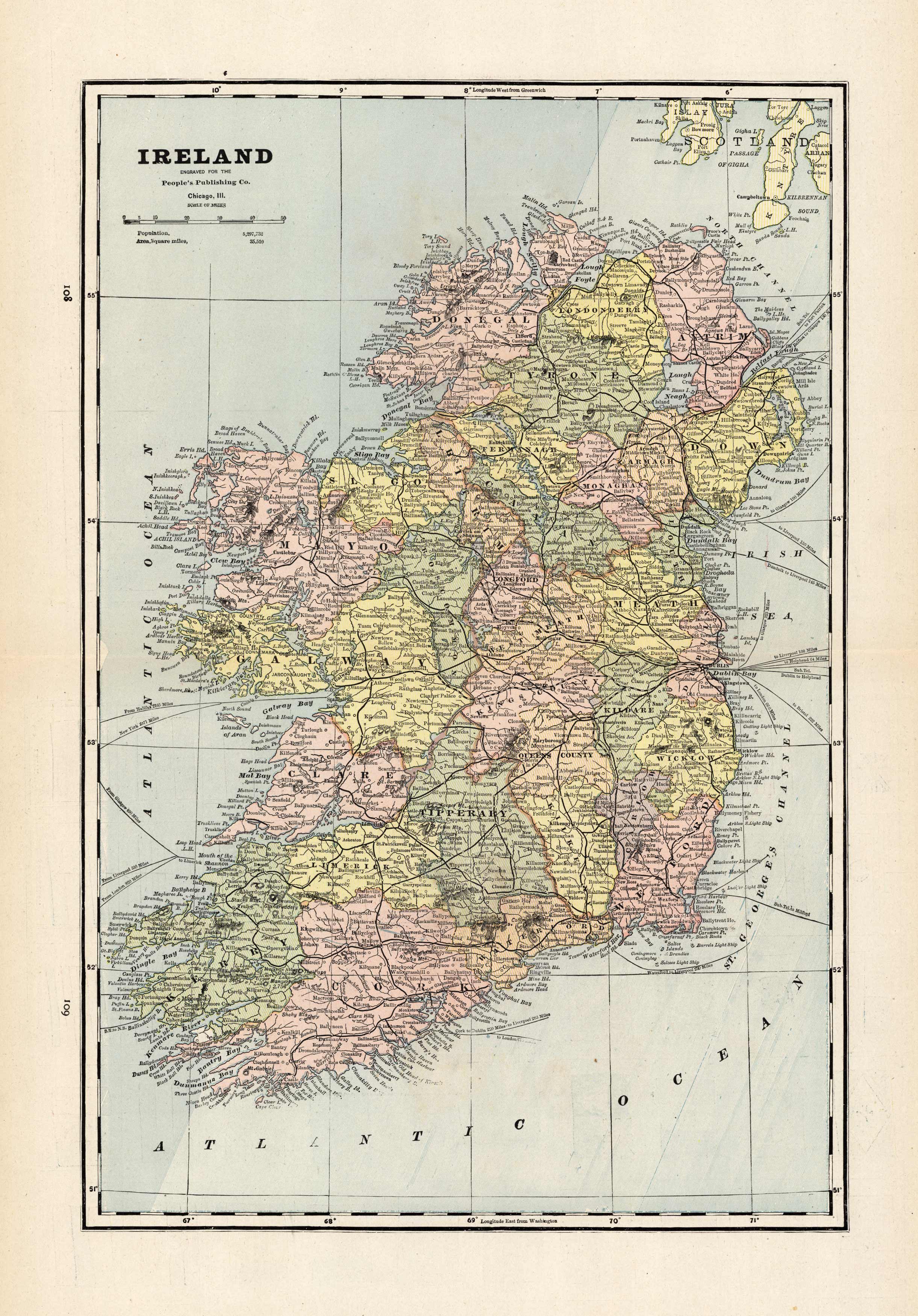 Map of Ireland Map of Ireland