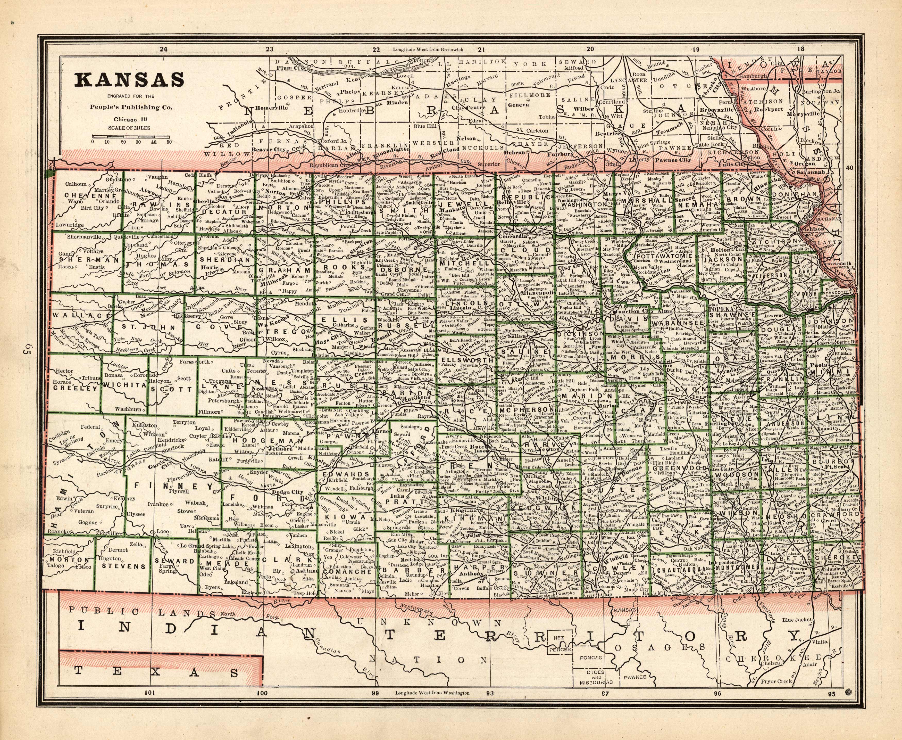 Map of Kansas