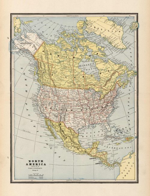 Map of North America