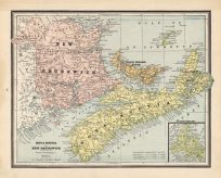 Map of New Brunswick Nova Scotia