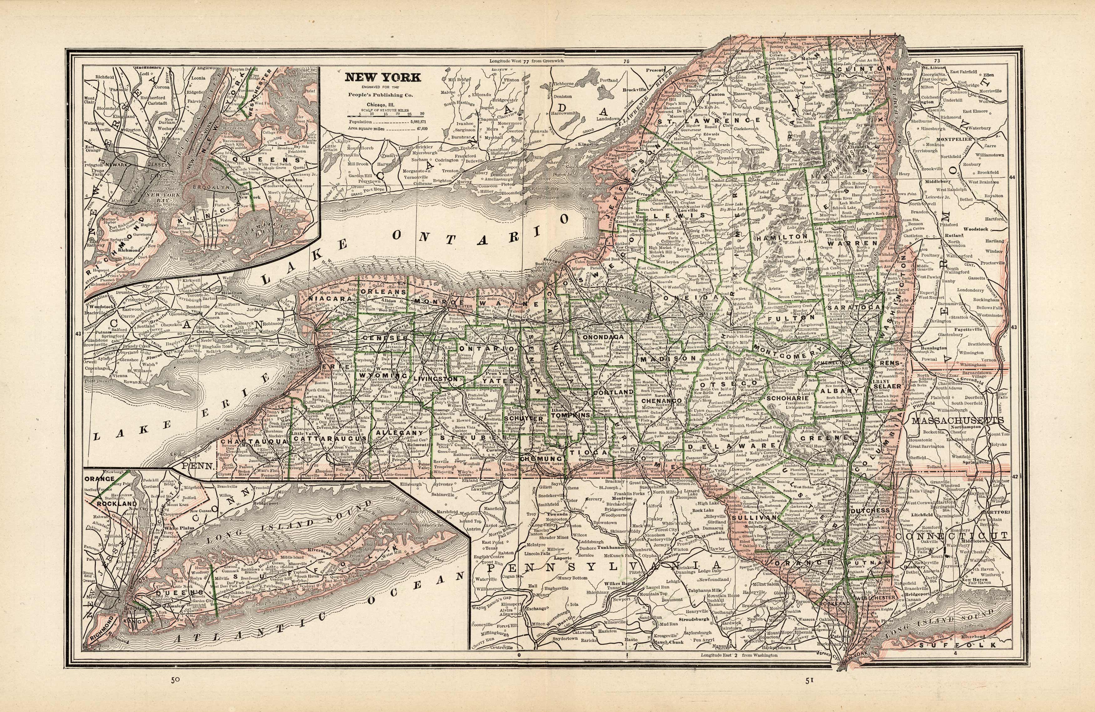 Map of New York