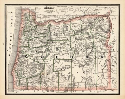 Map of Oregon