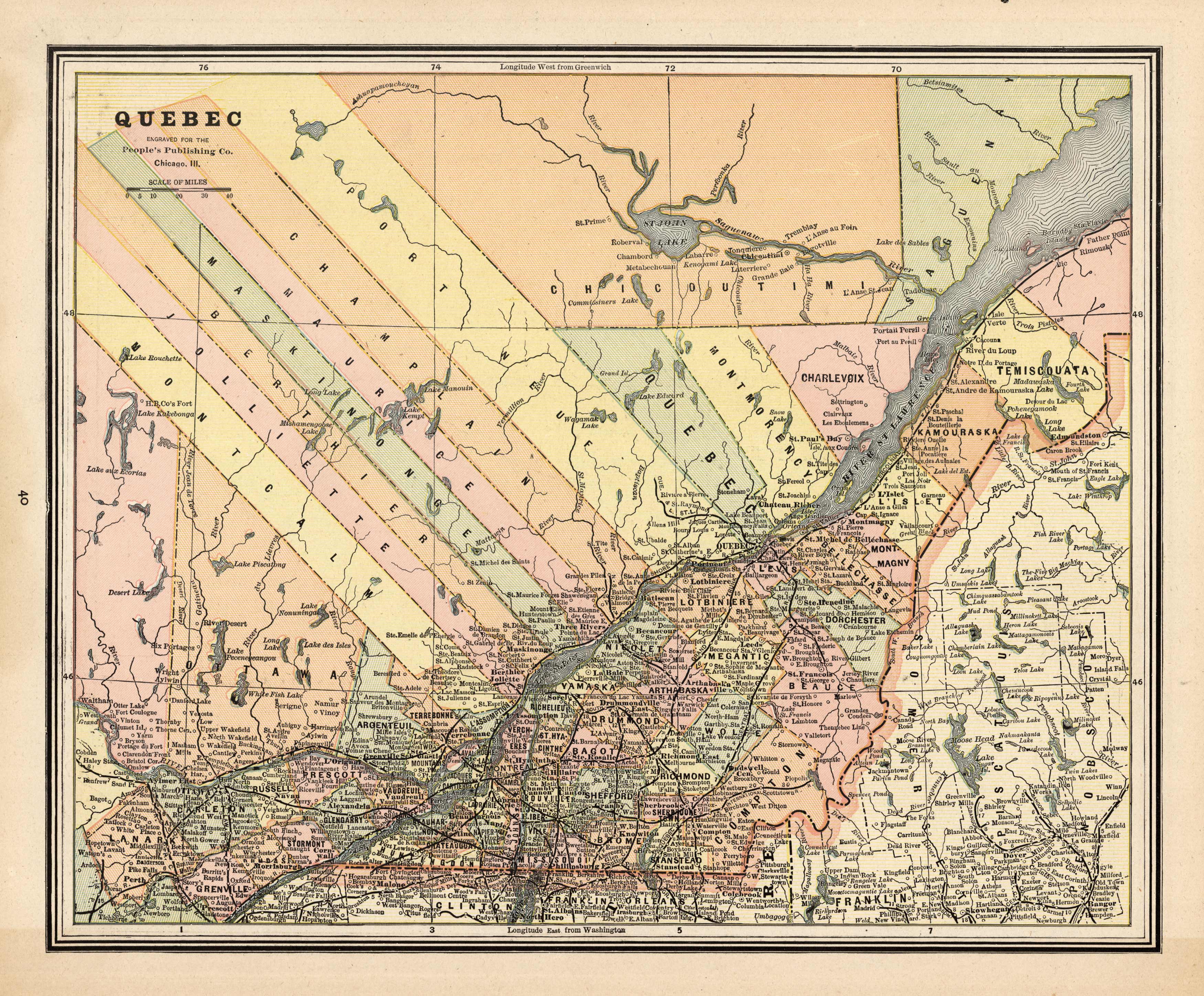 Map of Quebec