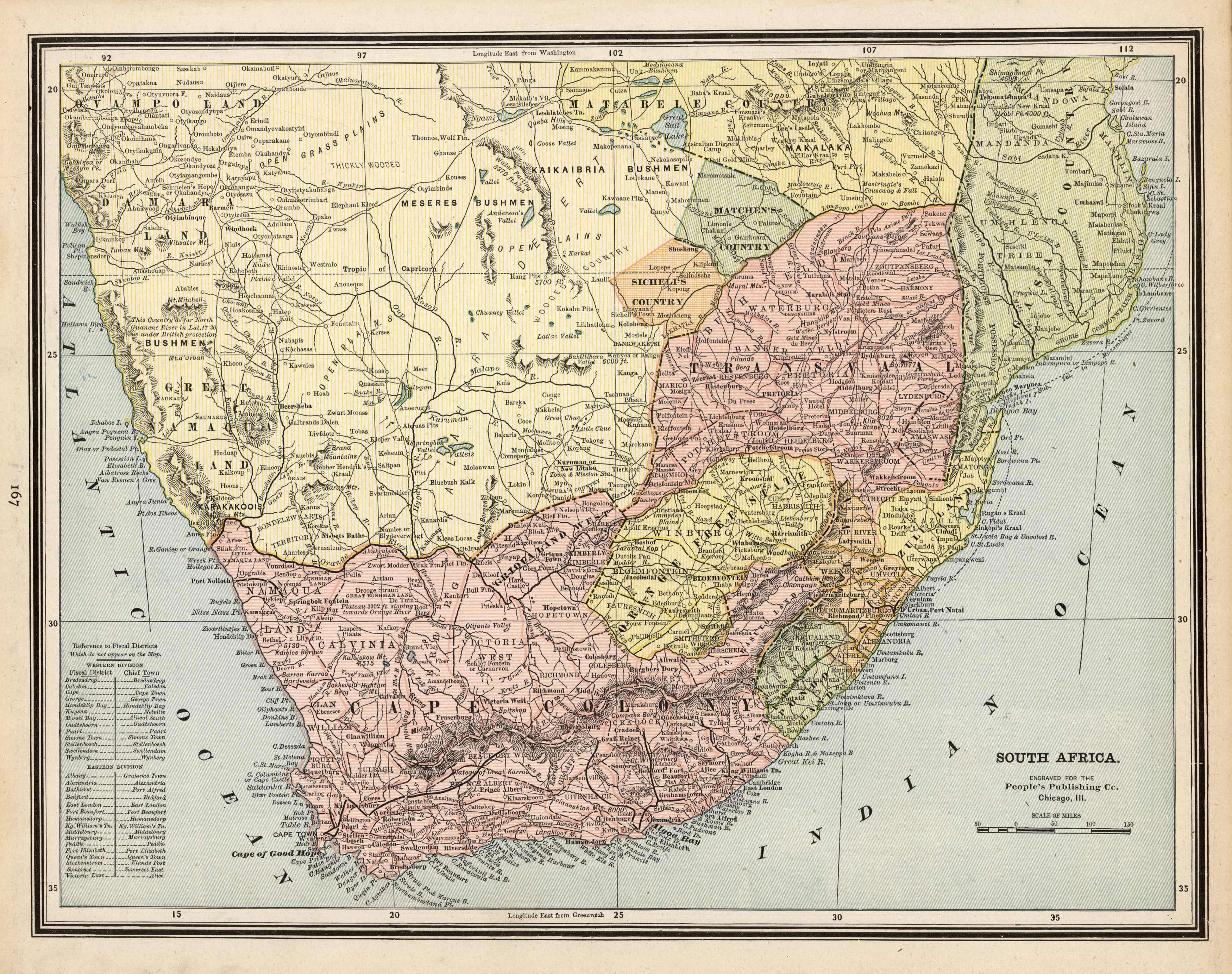 Map of South Africa Map of South Africa