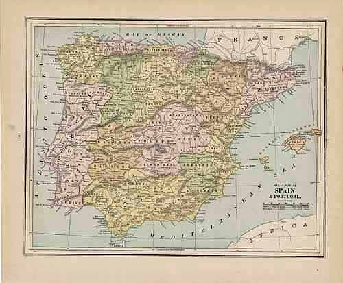 Map of Spain and Portugal Map of Spain and Portugal