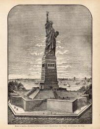 France to America - Bartholdis Statue of Liberty Enlightening the World - Bedloe's Island