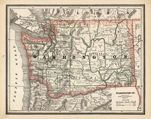 Map of Washington Territory