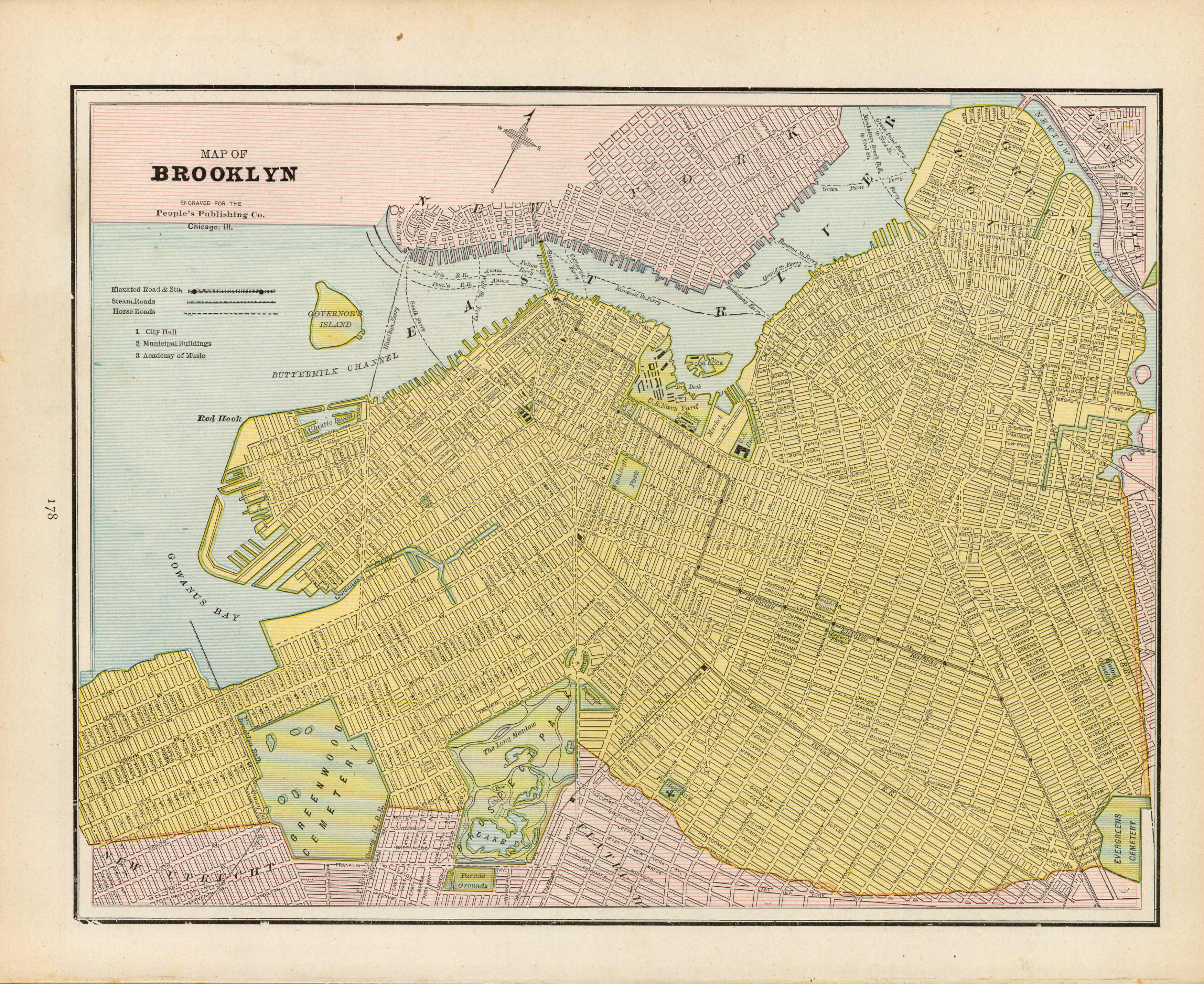 Map of Brooklyn Map of Brooklyn