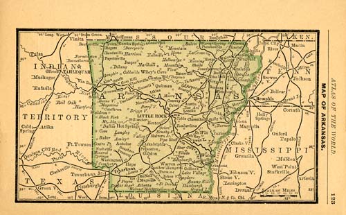 Map of Arkansas