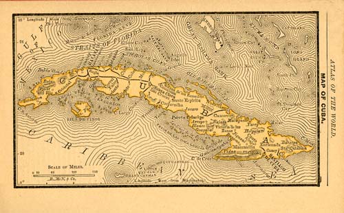 Map of Cuba