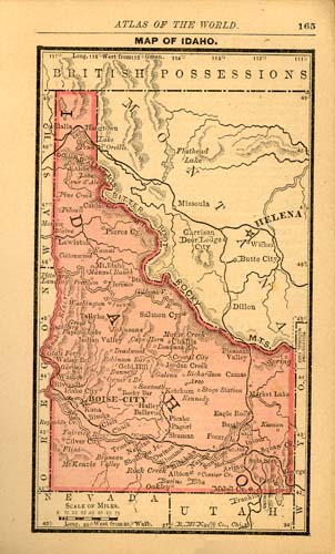 Map of Idaho