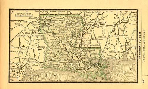 Map of Louisiana