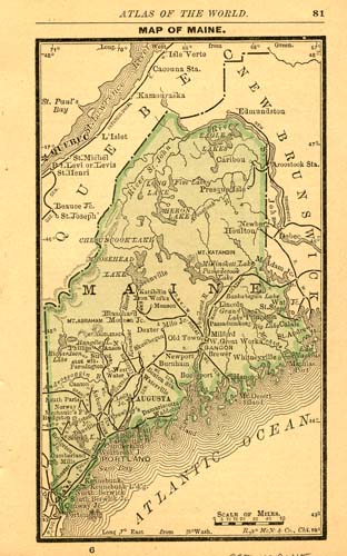 Map of Maine Map of Maine