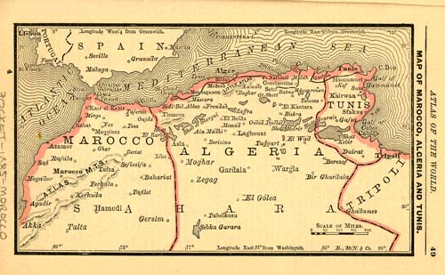 Map of Marocco Map of Marocco