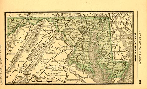 Map of Maryland