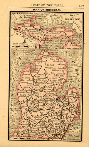 Map of Michigan Map of Michigan