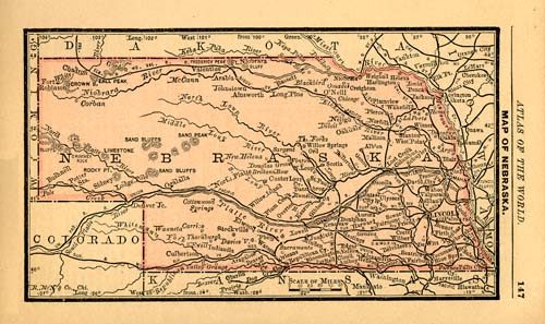 Map of Nebraska