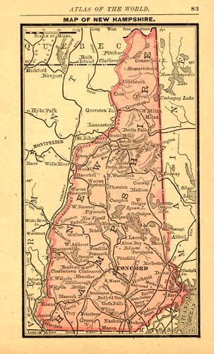 Map of New Hampshire