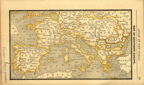 Map of Southern Europe