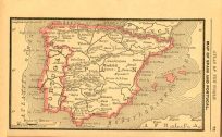 Map of Spain and Portugal