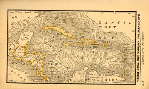 Map of West Indies
