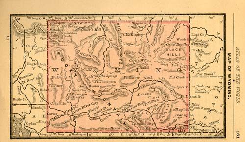 Map of Wyoming