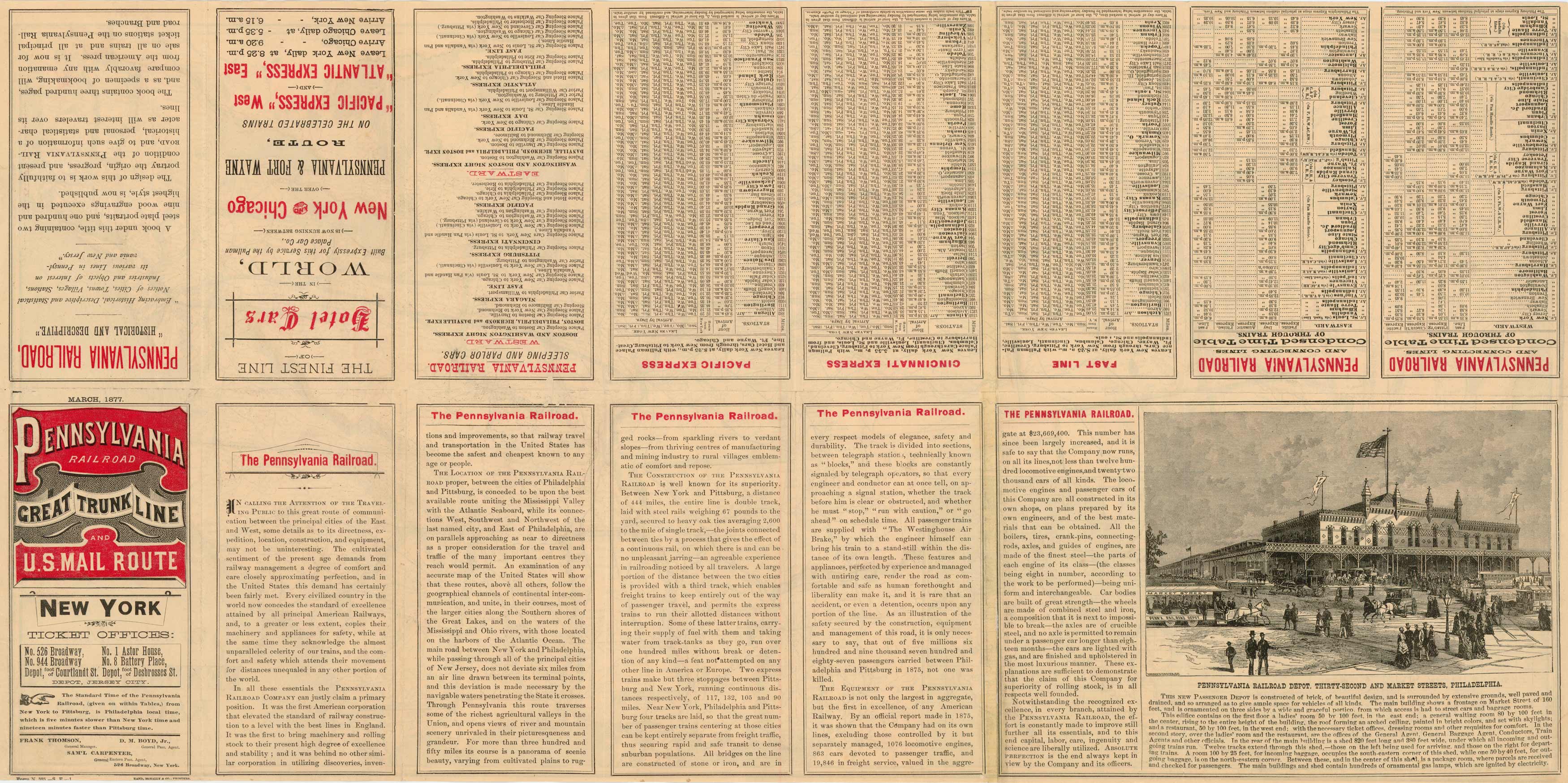 General Map of the Pennsylvania Railroad and Connections General Map of the Pennsylvania Railroad and Connections