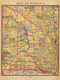 Map of Dakota