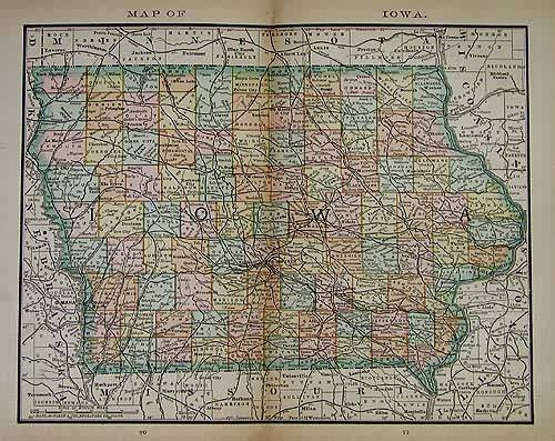 Map of Iowa