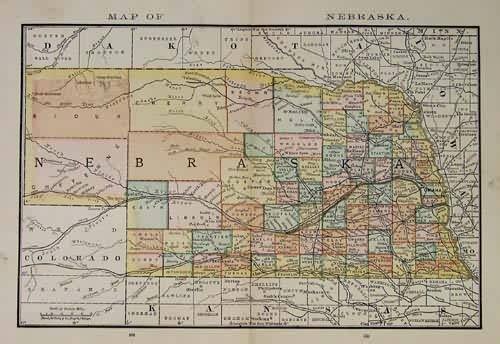 Map of Nebraska
