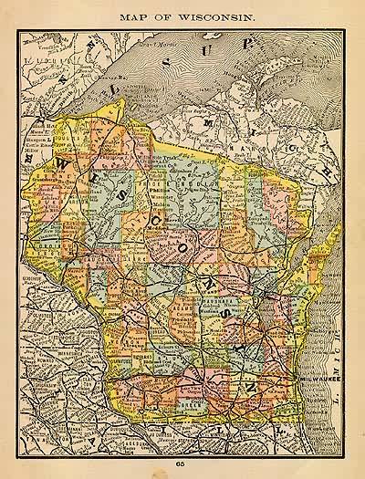 Map of Wisconsin Map of Wisconsin