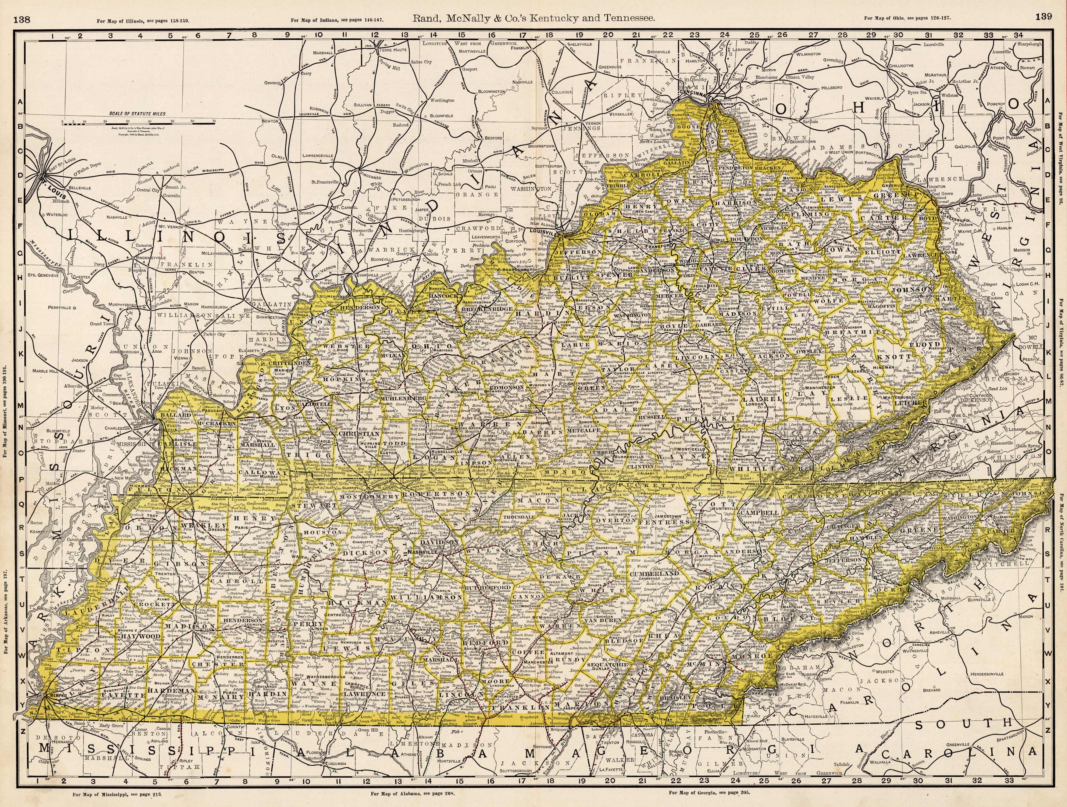 Kentucky and Tennessee