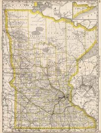 Minnesota with inset maps of Minneapolis