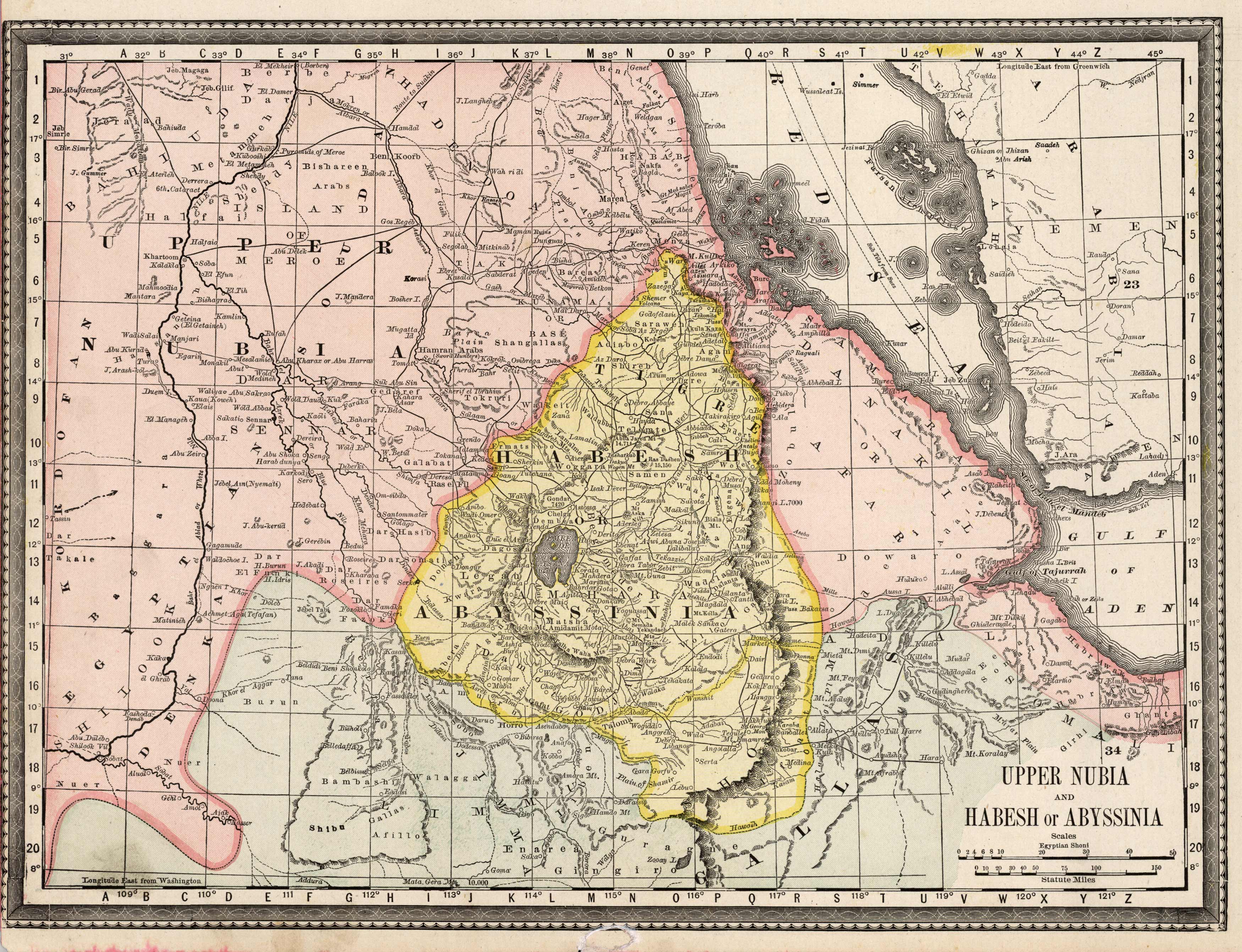 Upper Nubia and Habesh or Abyssinia
