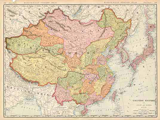 Chinese Empire with Japan and Korea - Art Source International