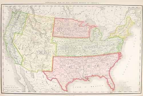 Industrial Map of the United States of America