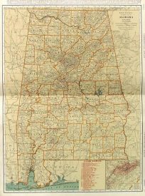 Rand McNally Standard Map of Alabama