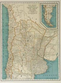 Rand McNally Popular Map of Argentina and Chile