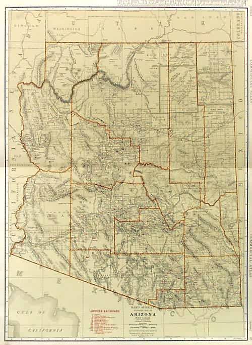 Rand McNally Standard Map of Arizona