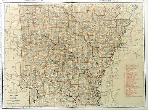 Rand McNally Standard Map of Arkansas Rand McNally Standard Map of Arkansas