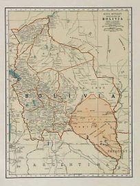 Rand McNally popular Map of Bolivia